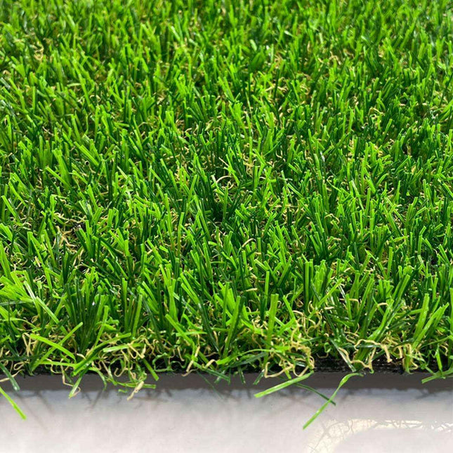 Artificial Synthetic Grass Lawn Realistic Fake Turf Garden Outdoor Decor Set - 1cm