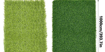 Artificial Synthetic Grass Lawn Realistic Fake Turf Garden Outdoor Decor Set - 2cm