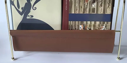 Minimalist Metal Magazine Rack Easy to Use Durable for Home Office Living Room