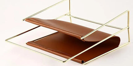 Minimalist Metal Magazine Rack Easy to Use Durable for Home Office Living Room