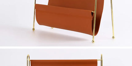 Minimalist Metal Magazine Rack Easy to Use Durable for Home Office Living Room