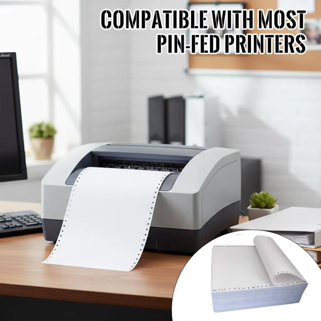 2000Pages Dot Matrix Printer Paper 381x279mm Clear Colour Rendering for Computer