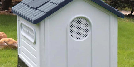 Dog Kennel Four Seasons Sunscreen Rainproof Outdoor Pet Shelter with Toilet