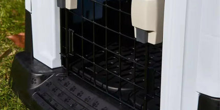 Dog Kennel Four Seasons Sunscreen Rainproof Outdoor Pet Shelter with Toilet