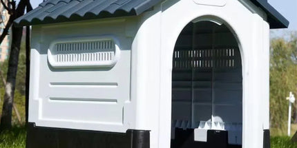Dog Kennel Four Seasons Sunscreen Rainproof Outdoor Pet Shelter with Toilet