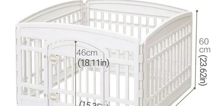 White Indoor Pet Playpen with Gate 91 x 91 x 60 cm - 1 Piece Tyack eCommerce Solutions