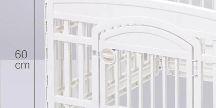 White Indoor Pet Playpen with Gate 91 x 91 x 60 cm - 1 Piece Tyack eCommerce Solutions