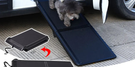 Pet Folding Stair Ladder Step Black Portable Dog Ramp Car Travel Stairs Steps