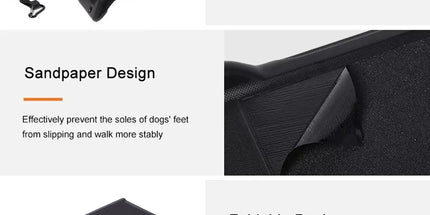 Pet Folding Stair Ladder Step Black Portable Dog Ramp Car Travel Stairs Steps