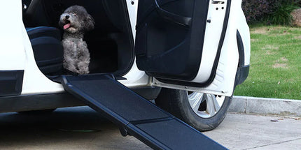Pet Folding Stair Ladder Step Black Portable Dog Ramp Car Travel Stairs Steps