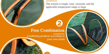 6pcs Outdoor Pet Play Tunnel Folding Cat and Dog Pen Playpen for Pets Indoor