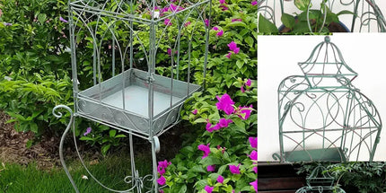 Iron Balcony Plant Stand Floor Rack Metal Garden Display Shelf Garden Decoration Tyack eCommerce Solutions