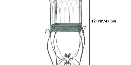 Iron Balcony Plant Stand Floor Rack Metal Garden Display Shelf Garden Decoration Tyack eCommerce Solutions