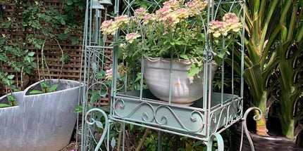 Iron Balcony Plant Stand Floor Rack Metal Garden Display Shelf Garden Decoration Tyack eCommerce Solutions
