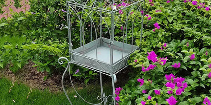Iron Balcony Plant Stand Floor Rack Metal Garden Display Shelf Garden Decoration Tyack eCommerce Solutions