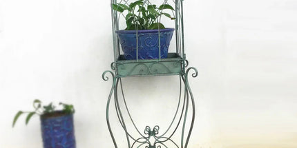 Iron Balcony Plant Stand Floor Rack Metal Garden Display Shelf Garden Decoration Tyack eCommerce Solutions