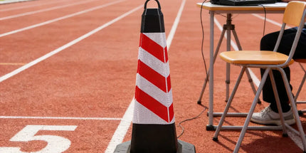 2PCS Rubber Traffic Cone Safety Cone Flexible for Construction - Red