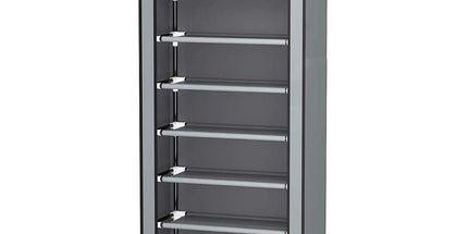 10 Tier Black Shoe Rack Dustproof Organiser Shoe Storage Cabinet for Home Use