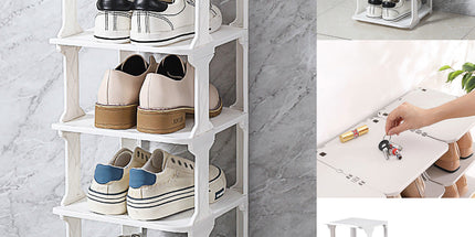 4/5Tier Shoe Rack Organizer Shelf Space Saving Storage Stand For Entryway Home - 5-Tier