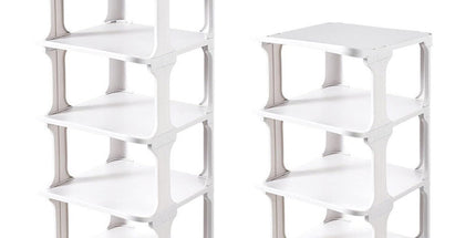 4/5Tier Shoe Rack Organizer Shelf Space Saving Storage Stand For Entryway Home - 5-Tier