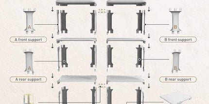 4/5Tier Shoe Rack Organizer Shelf Space Saving Storage Stand For Entryway Home - 5-Tier