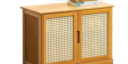 Shoe Changing Cabinet Bamboo Material Space Saving for Entryway Hallway Home Use