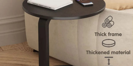 Small Round Coffee Table Simple Sofa Side Table Compact Modern Home Furniture