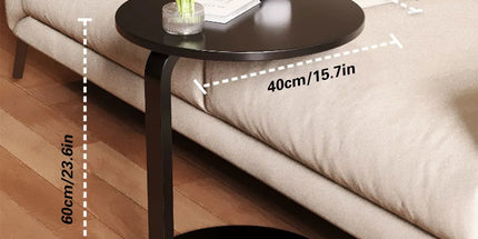 Small Round Coffee Table Simple Sofa Side Table Compact Modern Home Furniture
