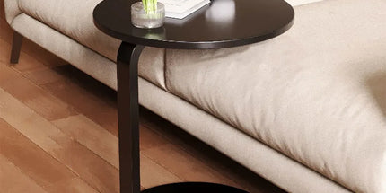 Small Round Coffee Table Simple Sofa Side Table Compact Modern Home Furniture