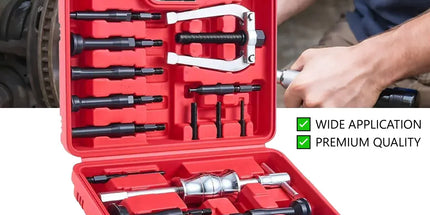 16PCS Inner Bearing Puller Set Slide Hammer Blind Hole Remover Kit