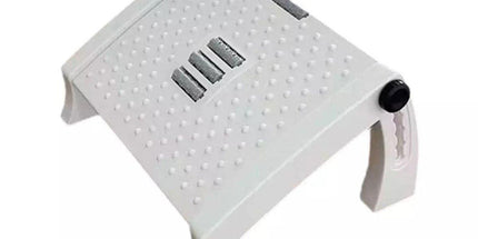1PC Adjustable Office Foot Rest Pedal Stool Sofa Leg Support for Home or Desk Use - Black