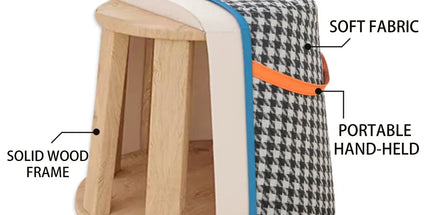 Home Portable Step Stool Shoe Changing Stool for Home Bedroom Lightweight Sturdy