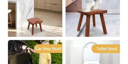 Home Solid Wood Small Bench Shoe Bench Compact Design for Entryway Living Room