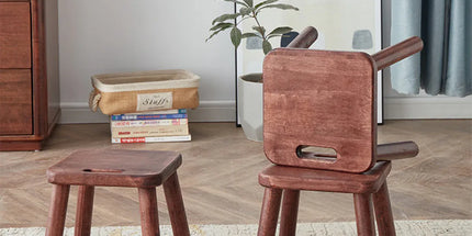 Home Solid Wood Small Bench Shoe Bench Compact Design for Entryway Living Room