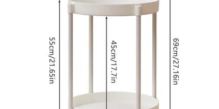 Cream Style Home Coffee Table Movable Creative Sofa Side Table Bedside Table