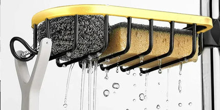 Adjustable Faucet Sink Shelf Drainage Rack Kitchen Storage Organizer for Home