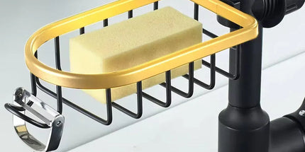 Adjustable Faucet Sink Shelf Drainage Rack Kitchen Storage Organizer for Home