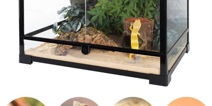 Tree Stump Reptile Cave Lizard Hide Terrarium Cave Home Decor Moisture Keeping