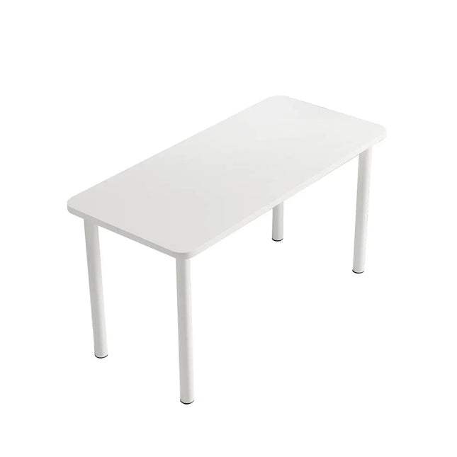 Compact Computer Desk White Study Table Home Office Workstation 100x60cm
