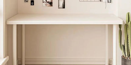 Compact Computer Desk White Study Table Home Office Workstation 100x60cm