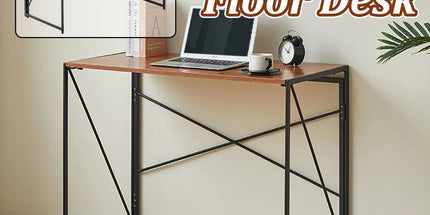 Foldable Computer Desk Portable Stable Space Saving Non-Slip Feet