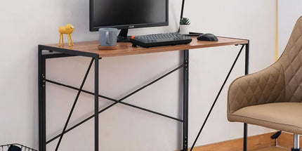 Foldable Computer Desk Portable Stable Space Saving Non-Slip Feet