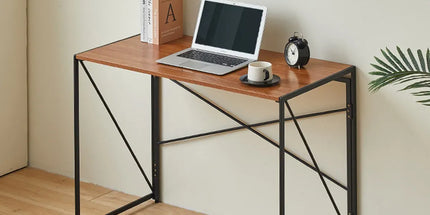 Foldable Computer Desk Portable Stable Space Saving Non-Slip Feet