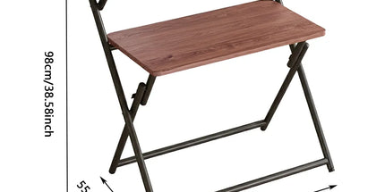 Double Layer Foldable Desk Sturdy Frame Heavy Duty for Home Office