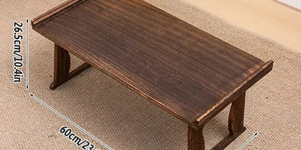 Wooden Foldable Chinese Style Tea Table Home Living Room Space Saving Durable