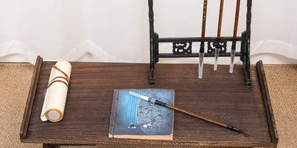 Wooden Foldable Chinese Style Tea Table Home Living Room Space Saving Durable