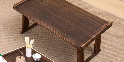 Wooden Foldable Chinese Style Tea Table Home Living Room Space Saving Durable