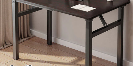 Rectangular Folding Table Sturdy Durable for Home Office Use Space Saving Desk