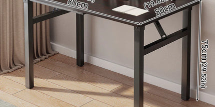 Rectangular Folding Table Sturdy Durable for Home Office Use Space Saving Desk