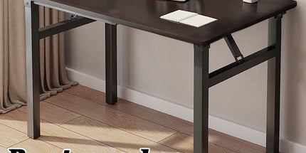Rectangular Folding Table Sturdy Durable for Home Office Use Space Saving Desk